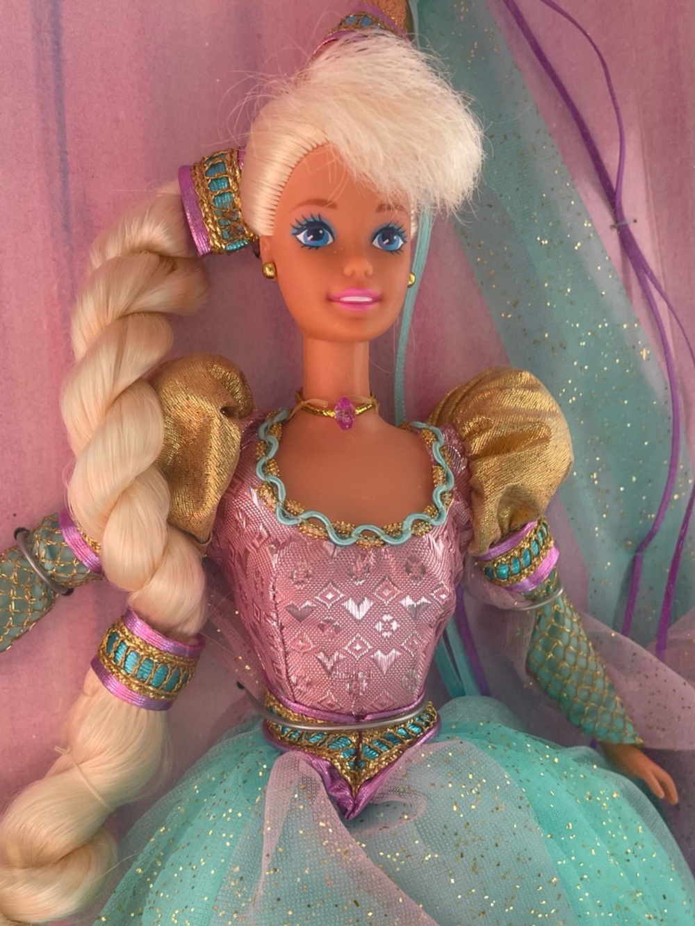 Vintage 1994 Barbie as Rapunzel Doll Children’s Collector Series 1st Edition NEW